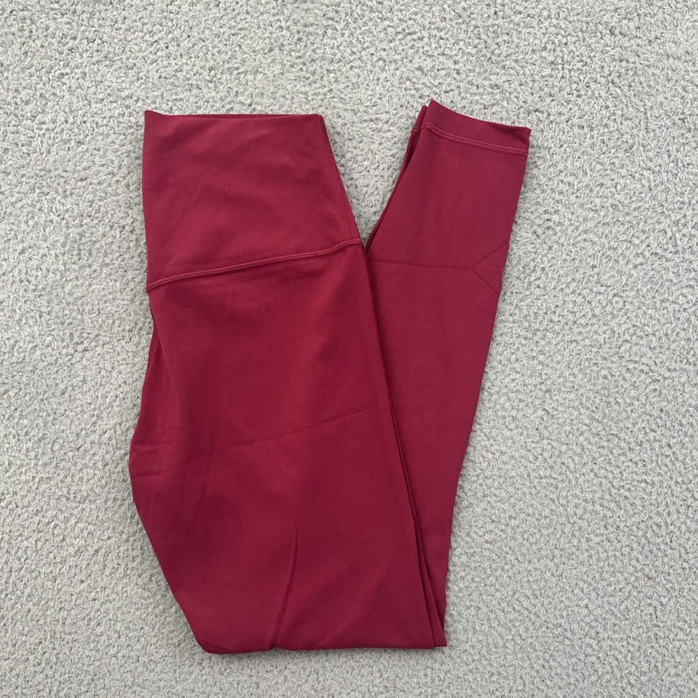 Lululemon Align High Rise Leggings Pomegranate Pink Athletic Women's 8 x 28
